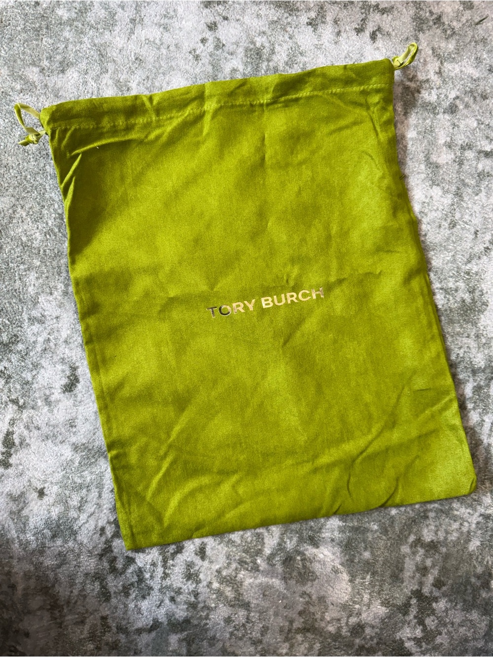 Tory Burch Olive Green Drawstring Dust Bag